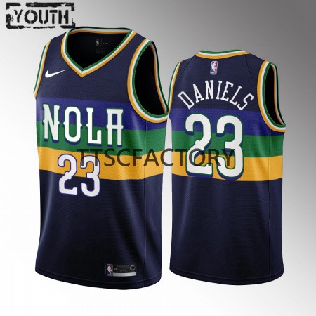 Maillot Basket New Orleans Pelicans Dyson Daniels 23 Nike 2022-23 City Edition Navy Swingman - Enfant